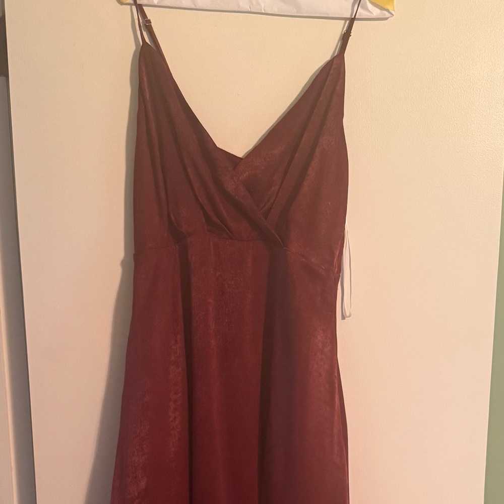 Lulu's Burgundy Sweetheart Maxi Gown Wedding Guest